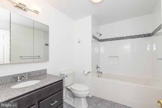 3188 Windrows Way, Eden, MD 21822 - full bath featuring vanity, toilet, tile patterned flooring, and bathing tub / shower combination