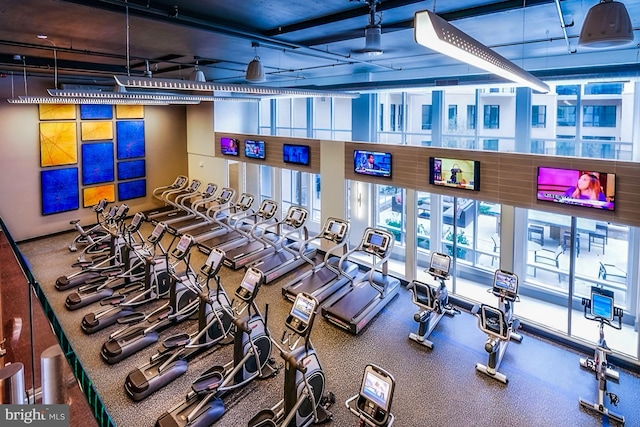 view of gym