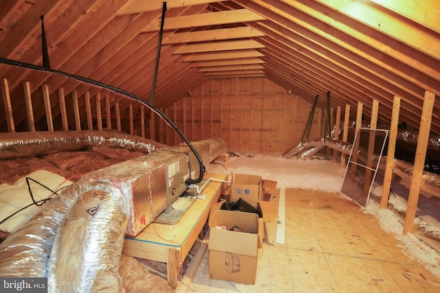 view of attic