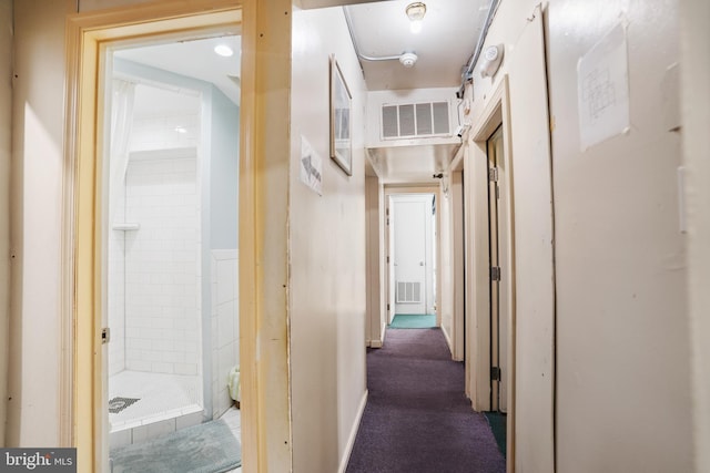 corridor featuring visible vents