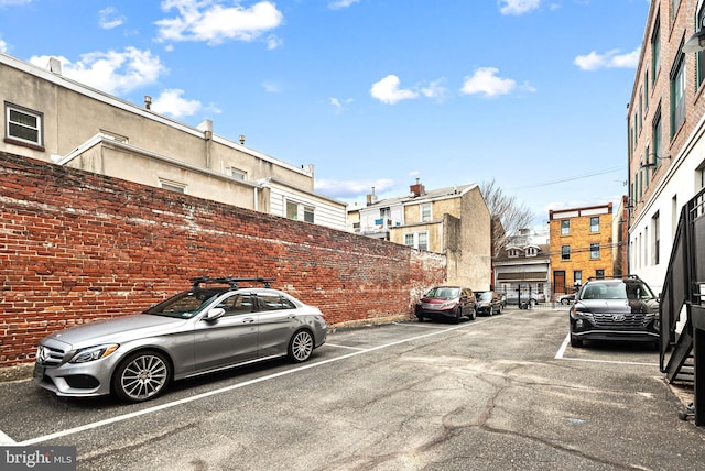 view of uncovered parking lot