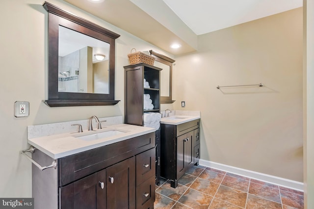 10866 Monticello Ct, Great Falls, VA 22066 - full bath featuring baseboards and two vanities