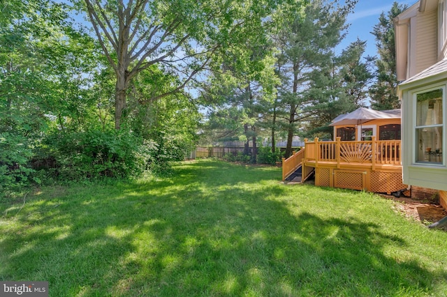 10866 Monticello Ct, Great Falls, VA 22066 - view of yard with a deck
