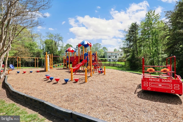 view of communal playground