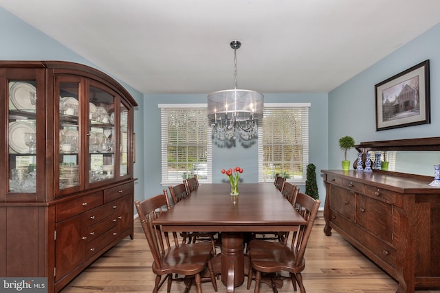 5855 Springmount Ct, Eldersburg, MD 21784 - dining room featuring an inviting chandelier and light wood-style flooring