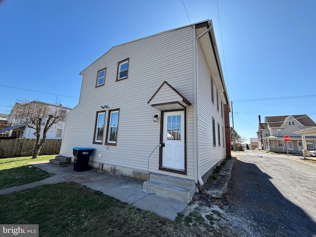 528-530 N Railroad St, Palmyra, PA 17078 - back of house with fence and entry steps