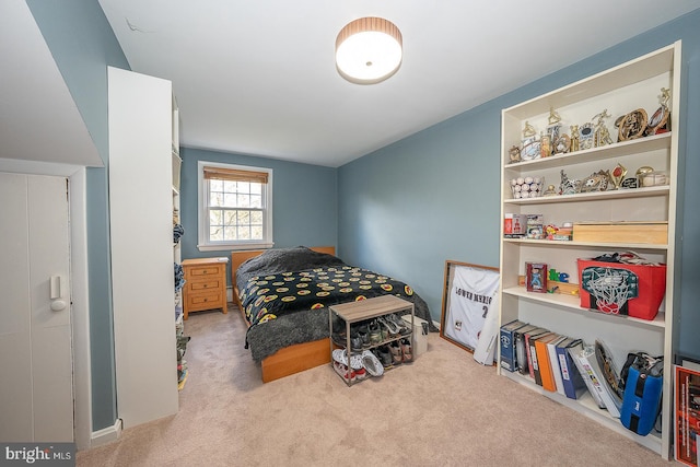 bedroom with carpet flooring