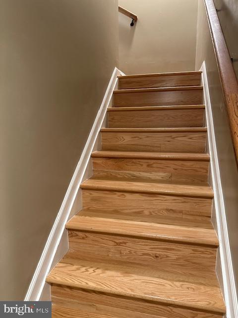 view of stairway