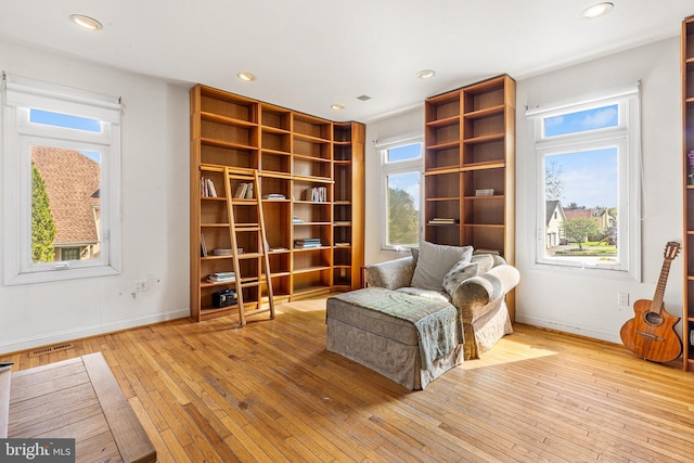 1406 Gentlemens Way, Dresher, PA 19025 - sitting room featuring hardwood / wood-style floors and recessed lighting