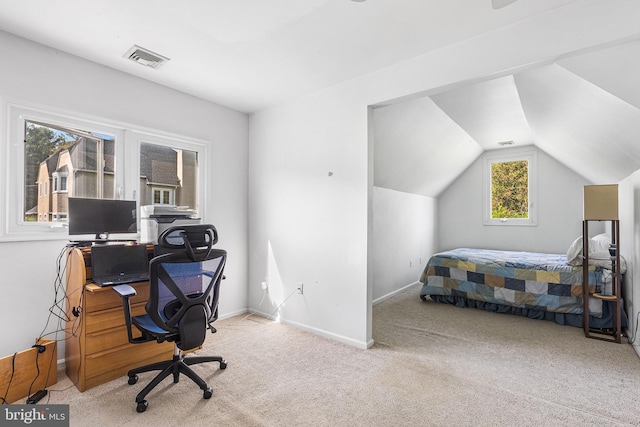 1406 Gentlemens Way, Dresher, PA 19025 - bedroom with a desk, carpet floors, and lofted ceiling