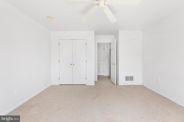 1406 Gentlemens Way, Dresher, PA 19025 - unfurnished bedroom with carpet flooring, ceiling fan, and a closet