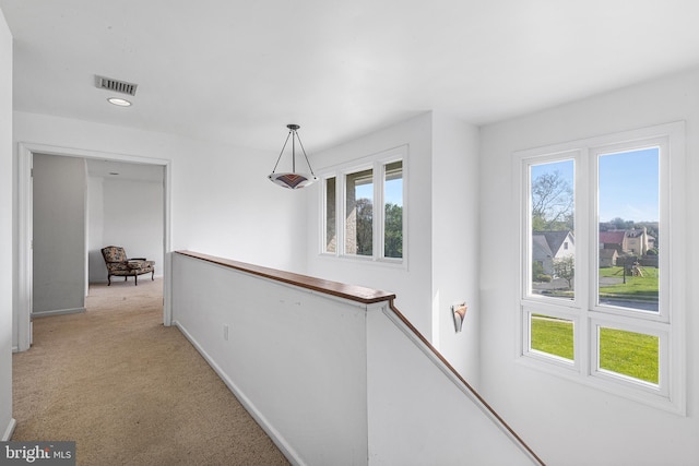 1406 Gentlemens Way, Dresher, PA 19025 - corridor featuring an upstairs landing, light colored carpet, and recessed lighting