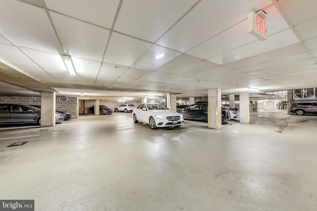 view of parking deck