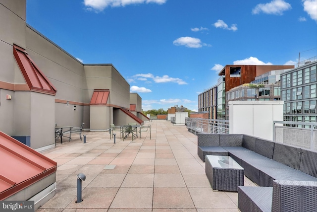 view of patio with outdoor lounge area