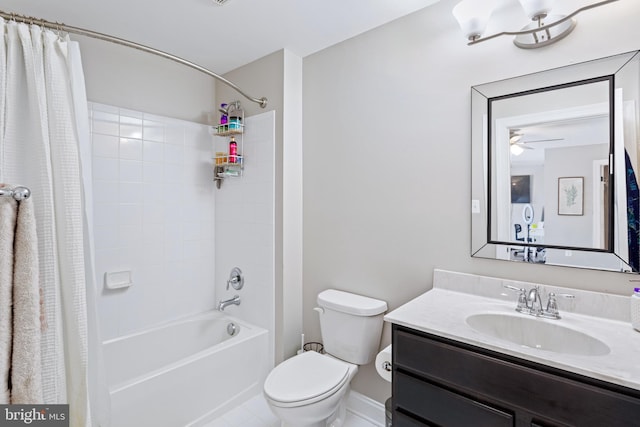 765 Blueberry Ct, Huntingtown, MD 20639 - full bath featuring toilet, vanity, and shower / bath combination with curtain