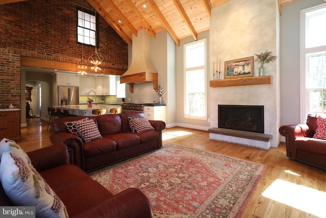 451 E Hamilton Ave, State College, PA 16801 - living area featuring high vaulted ceiling, light wood-type flooring, and a wealth of natural light