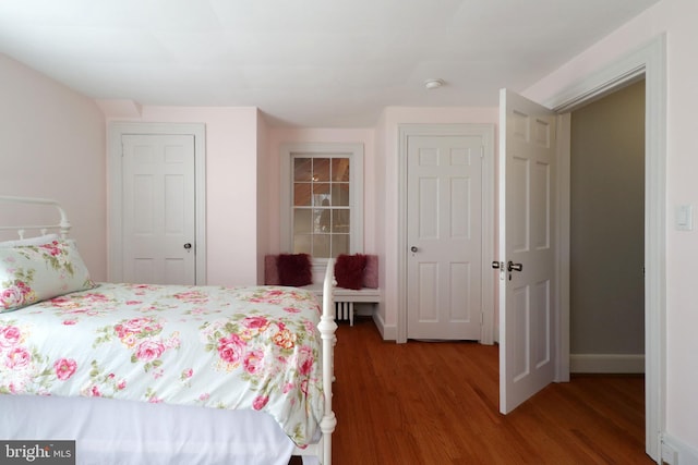 451 E Hamilton Ave, State College, PA 16801 - bedroom with baseboards and wood finished floors