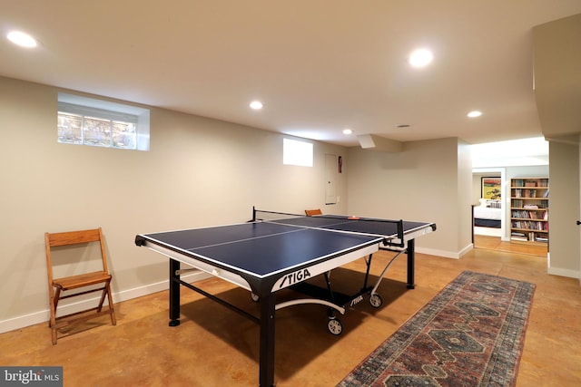 451 E Hamilton Ave, State College, PA 16801 - rec room with baseboards and recessed lighting