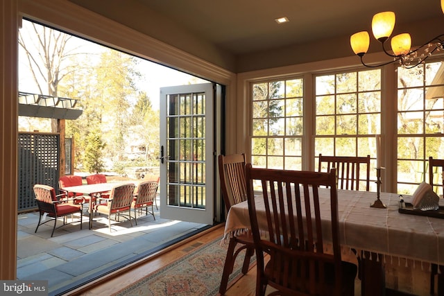 451 E Hamilton Ave, State College, PA 16801 - sunroom / solarium with an inviting chandelier