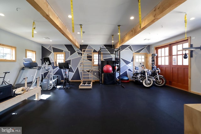 451 E Hamilton Ave, State College, PA 16801 - gym featuring recessed lighting and baseboards