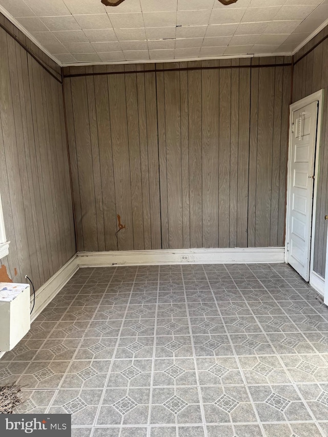 1725 N Creighton St, Philadelphia, PA 19131 - unfurnished room with wood walls and baseboards