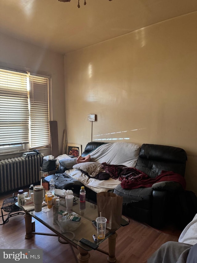 1725 N Creighton St, Philadelphia, PA 19131 - interior space featuring wood finished floors and radiator heating unit