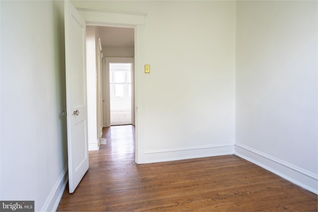 8 Oakley Rd, Upper Darby, PA 19082 - empty room with dark wood finished floors