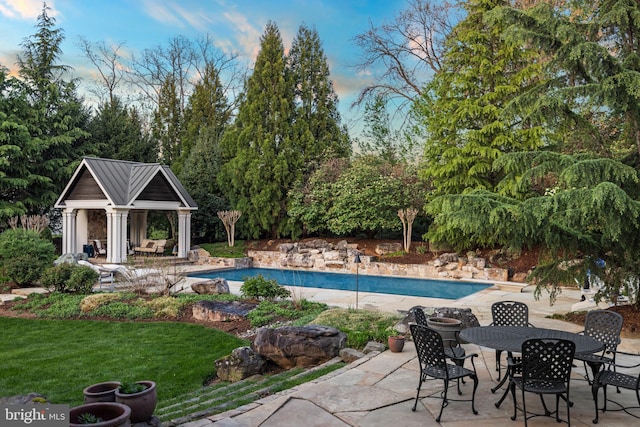 11820 Plantation Dr, Great Falls, VA 22066 - outdoor pool with a yard and a patio