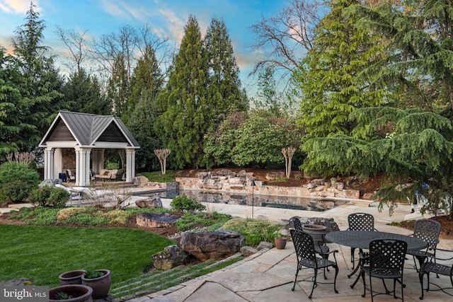 11820 Plantation Dr, Great Falls, VA 22066 - view of patio featuring outdoor dining space