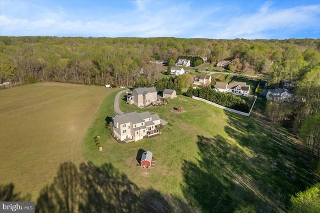 12670 Perrywood Ln, Dunkirk, MD 20754 - aerial overview of property's location with a heavily wooded area