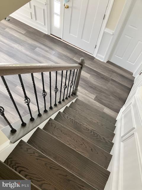 111 Heulings Ave, Riverside, NJ 08075 - staircase with wood finished floors