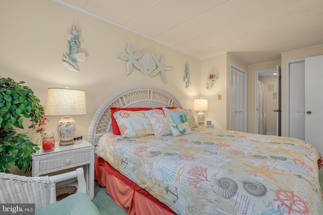 107 Convention Center Dr Unit 161D, Ocean City, MD 21842 - carpeted bedroom featuring ornamental molding
