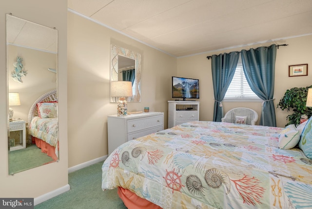 107 Convention Center Dr Unit 161D, Ocean City, MD 21842 - carpeted bedroom featuring baseboards and crown molding
