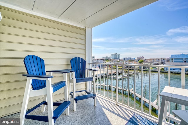 107 Convention Center Dr Unit 161D, Ocean City, MD 21842 - balcony with a water view and a view of city
