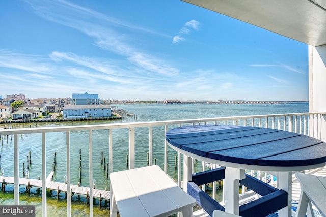 107 Convention Center Dr Unit 161D, Ocean City, MD 21842 - balcony featuring a water view