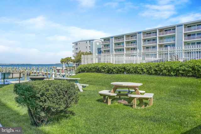 107 Convention Center Dr Unit 161D, Ocean City, MD 21842 - view of property's community with a water view and a yard