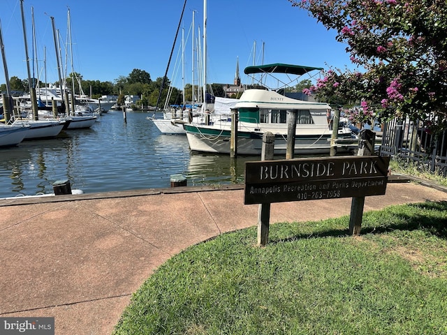 301 Burnside St Unit B 302, Annapolis, MD 21403 - view of dock with a water view