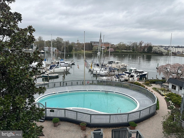 301 Burnside St Unit B 302, Annapolis, MD 21403 - view of pool with a water view