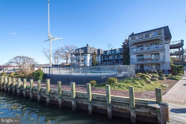 301 Burnside St Unit B 302, Annapolis, MD 21403 - dock area with a water view