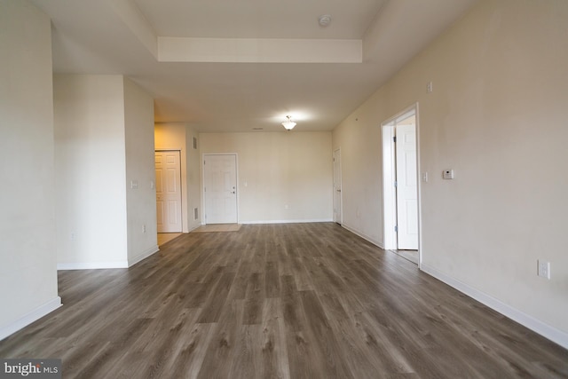 1144 Halifax Pl, Hamilton, NJ 08619 - empty room with baseboards, wood finished floors, and a raised ceiling