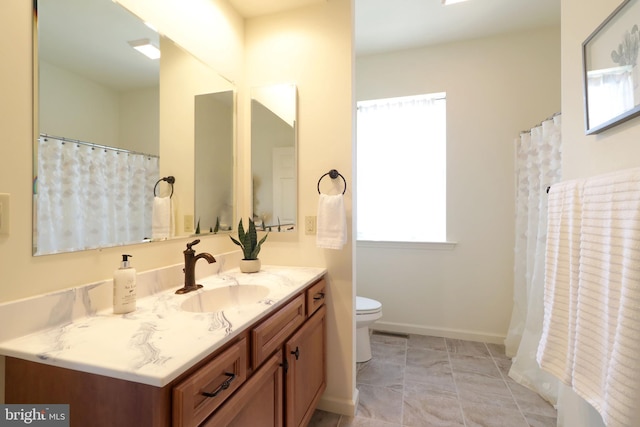 311 Treetops Dr, State College, PA 16801 - full bath with vanity, baseboards, and toilet