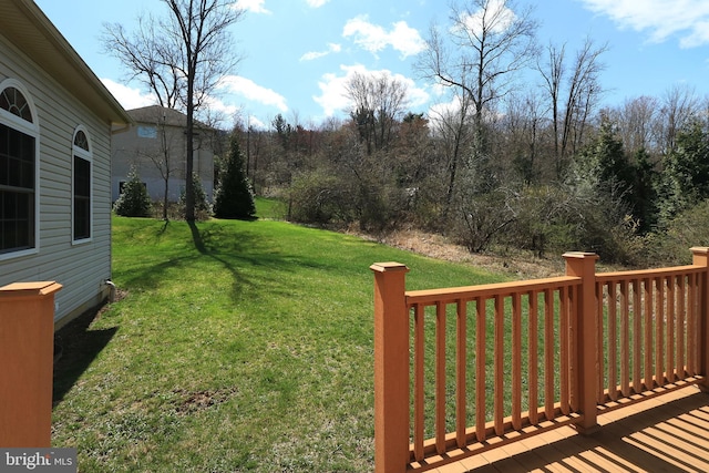 311 Treetops Dr, State College, PA 16801 - view of yard with a wooden deck