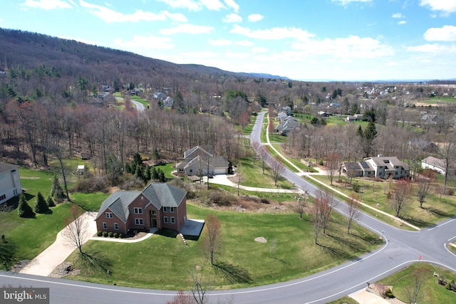 311 Treetops Dr, State College, PA 16801 - aerial view with a forest view and a mountain view