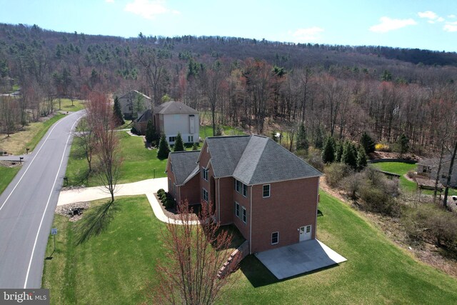 311 Treetops Dr, State College, PA 16801 - bird's eye view with a wooded view