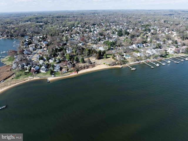 993 Hillendale Dr, Annapolis, MD 21409 - aerial view featuring a water view and a residential view