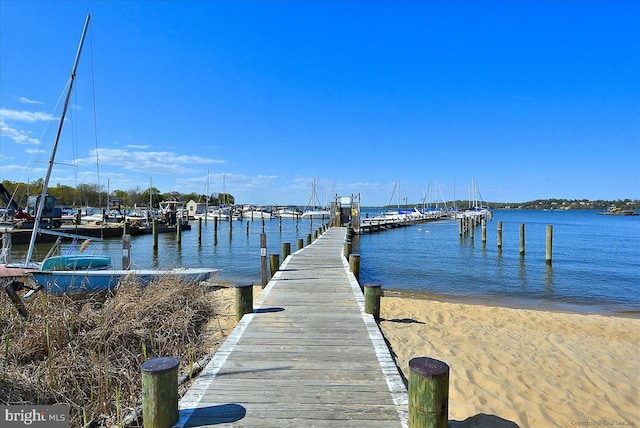 993 Hillendale Dr, Annapolis, MD 21409 - view of dock featuring a water view