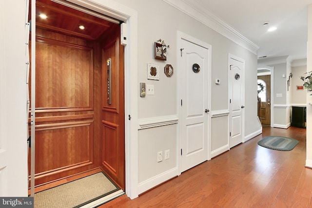 interior space featuring elevator