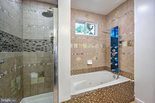 6411 L St, Capitol Heights, MD 20743 - bathroom featuring a combined bath / shower with jetted tub