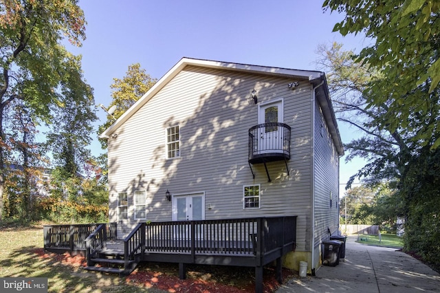 6411 L St, Capitol Heights, MD 20743 - back of property featuring a deck and a balcony