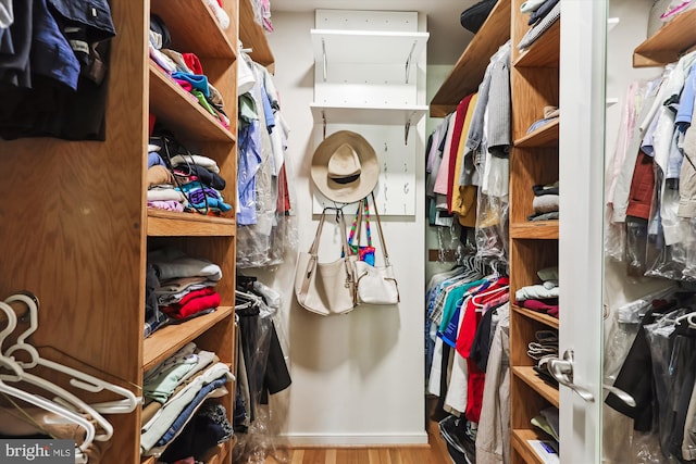 3814 Woodlawn Ct, Alexandria, VA 22304 - walk in closet with wood finished floors